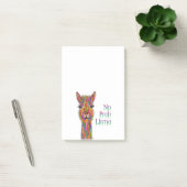 Der sonnige und farbenfrohe Lama Post-it Klebezettel (Büro)