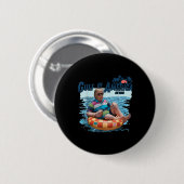 Der sonnige Vintage Golf von Amerika 2025 Button (Vorne & Hinten)
