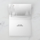 Der sonnige Waldfuchs ist ermüdet von Winterkälte  Karte (Innenseite)