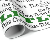 Der sonnige Weihnachtsbaum ist nicht nur etwas, da Geschenkpapier (Rolleneckpunkt)