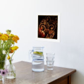 Der Sound der Abstrakten Musikkunst Foliendrucke (Ablage(Küche))