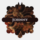 Der Sound der Abstrakten Musikkunst Ornament Karte (Rückseite)