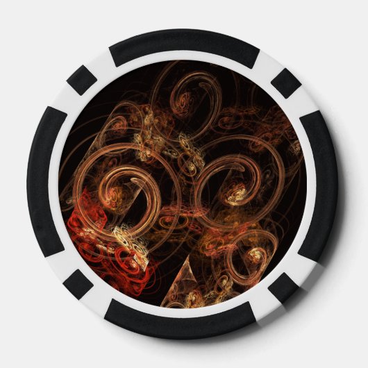 Der Sound der Abstrakten Musikkunst Pokerchips (Rückseite)