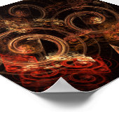 Der Sound der Abstrakten Musikkunst Poster (Ecke)