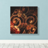 Der Sound der Musik Abstrakt Schwarz und Weiß Leinwanddruck (Insitu (Holzboden))