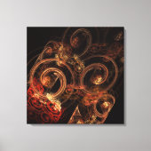 Der Sound der Musik Abstrakt umhüllte Canvas Print Leinwanddruck (Vorderseite)