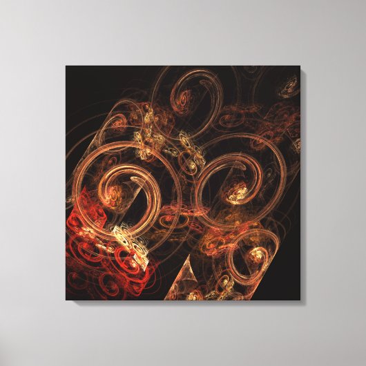 Der Sound der Musik Abstrakt umhüllte Canvas Print Leinwanddruck (Vorderseite)