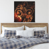 Der Sound der Musik Abstrakt umhüllte Canvas Print Leinwanddruck (Insitu (Schlafzimmer))