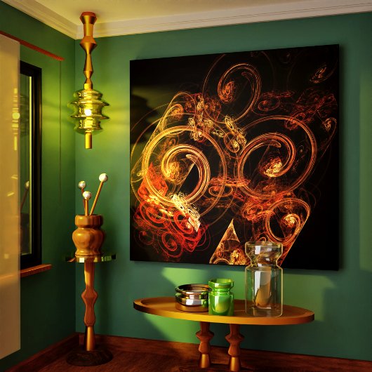 Der Sound der Musik Abstrakt umhüllte Canvas Print Leinwanddruck