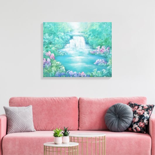 Der Sound des Wassers 2012 Leinwanddruck (Insitu (Wohnzimmer))