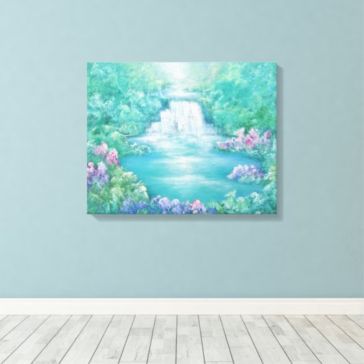 Der Sound des Wassers 2012 Leinwanddruck (Insitu (Holzboden))