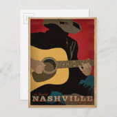 Der Sound von Nashville Postkarte (Vorne/Hinten)