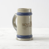Der Sovereign des Seelogos Stein Bierglas (Vorderseite Links)