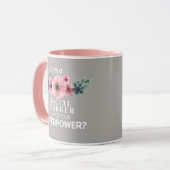 Der Sozialarbeiter der schönen Blume Tasse (Vorderseite Links)