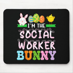 Der Sozialarbeiter Hase Ostertag Sozialarbeit Mousepad