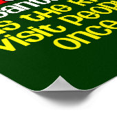 Der soziale Weihnachtsmann (dunkel) Poster (Ecke)