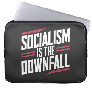 Der Sozialismus ist der Niedergang, und der Kapita Laptopschutzhülle