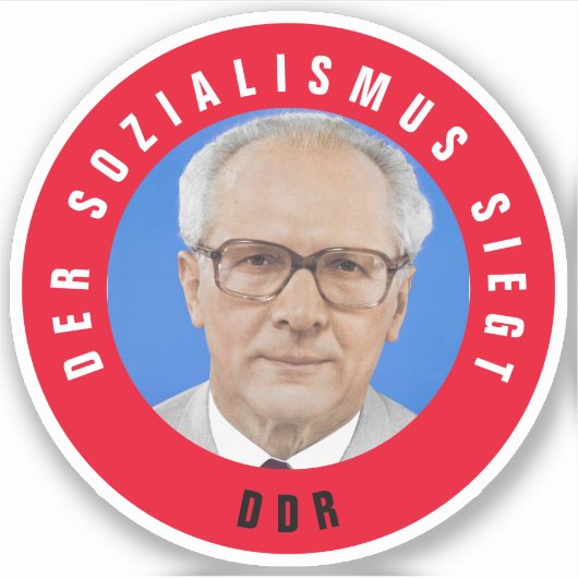 Der Sozialismus siegt Aufkleber (Vorderseite)