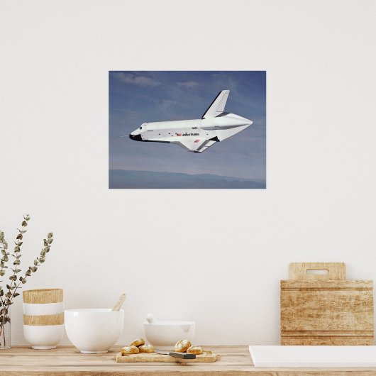 Der Space Shuttle kommt Zuhause Poster (Küche)