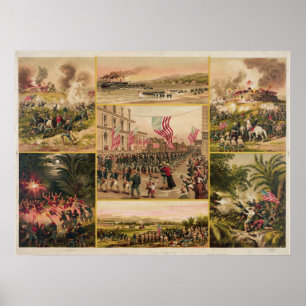 Der spanische Amerikanische Krieg durch Hoover Poster