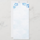 Der Spanische Boy Bautizo Taufe lädt mit Wolken ei Einladung (Rückseite)