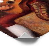 Der spanische Gitarrist (von Pierre-August Renoir) Poster (Ecke)