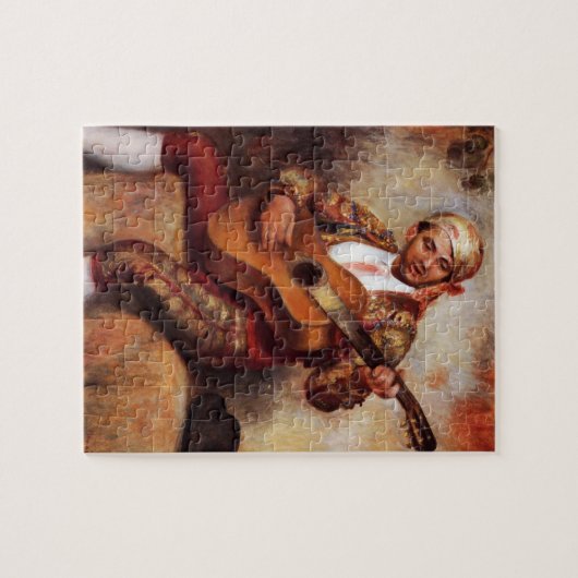 Der spanische Gitarrist (von Pierre-August Renoir) Puzzle (Horizontal)