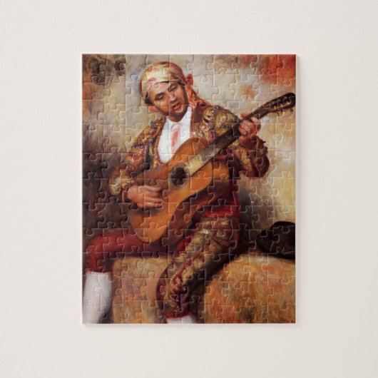 Der spanische Gitarrist (von Pierre-August Renoir) Puzzle (Vertikal)