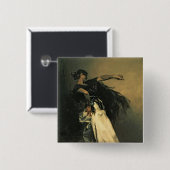 Der spanische Tänzer, Studie für "EL Jaleo", 1882 Button (Vorne & Hinten)