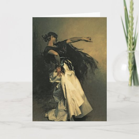 Der spanische Tänzer, Studie für "EL Jaleo", 1882 Karte (Vorderseite)