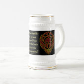 Der spartanische Stein des Fantasie-roten Bierglas (VorderseiteRechts)