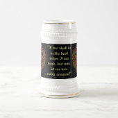 Der spartanische Stein des Fantasie-roten Bierglas (Mittel)