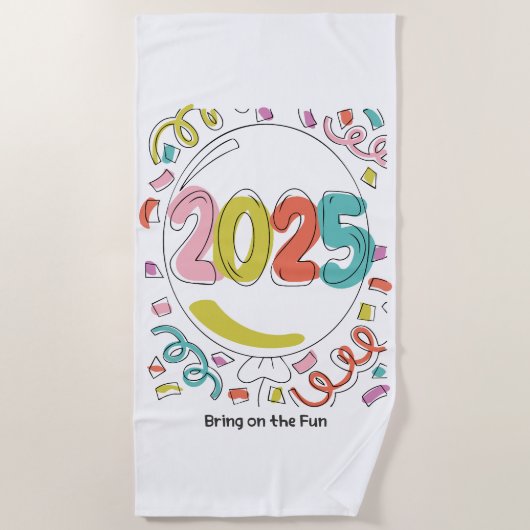 Der Spaß 2025 Strandtuch (Vorderseite)