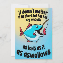 Der Spaß am Fischfang Einladung