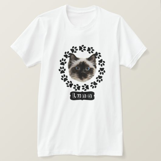 Der Spaß an der Cutout-Seite Ihrer Katze T-Shirt (Design vorne)