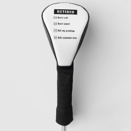 Der Spaß der Funny Retirement Gag hat nicht mein P Golf Headcover