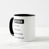 Der Spaß der Funny Retirement Gag hat nicht mein P Tasse (Vorderseite Links)