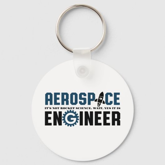 Der Spaß des "Funny Aerospace Engineer" ist Rakete Schlüsselanhänger (Vorderseite)