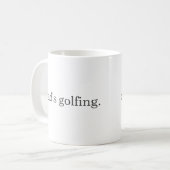 Der Spaß des Vaters mit Redewendungen weiß Kaffeetasse (Vorderseite Links)