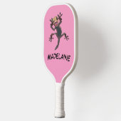Der Spaß erschien Gecko Pink Pickleball Schläger (Links)