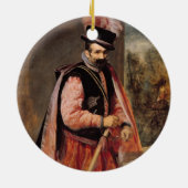 Der Spaßvogel nannte "Don Juan von Österreich", Keramik Ornament (Hinten)