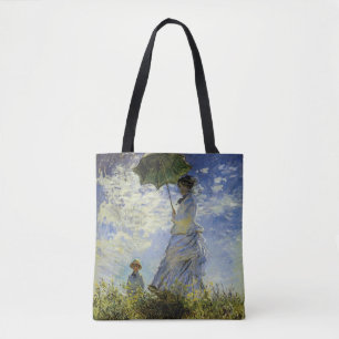 Der Spaziergang, Dame mit Sonnenschirm Tasche