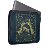 Der Spaziergang durch das goldene Qilin-Wasserband Laptopschutzhülle (Vorne Rechts)