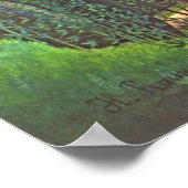 Der Spaziergang durch den Wald von Henri Rousseau  Poster (Ecke)