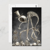 Der Spaziergang im Hintergrund Postkarte (Vorne/Hinten)