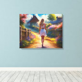 Der Spaziergang Leinwanddruck (Insitu (Holzboden))