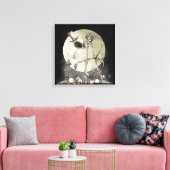 Der Spaziergang (mit dem Mond) Leinwanddruck (Insitu (Wohnzimmer))