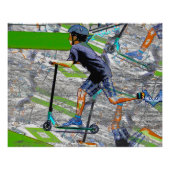 Der Speedster - Der Motorroller-Stunt Poster (Vorderseite)