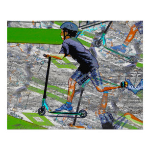 Der Speedster - Der Motorroller-Stunt Poster