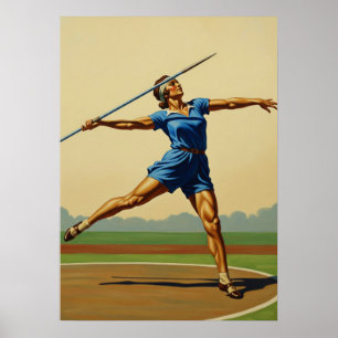 DER SPEERWURF (The Javelin's Thrust) Poster